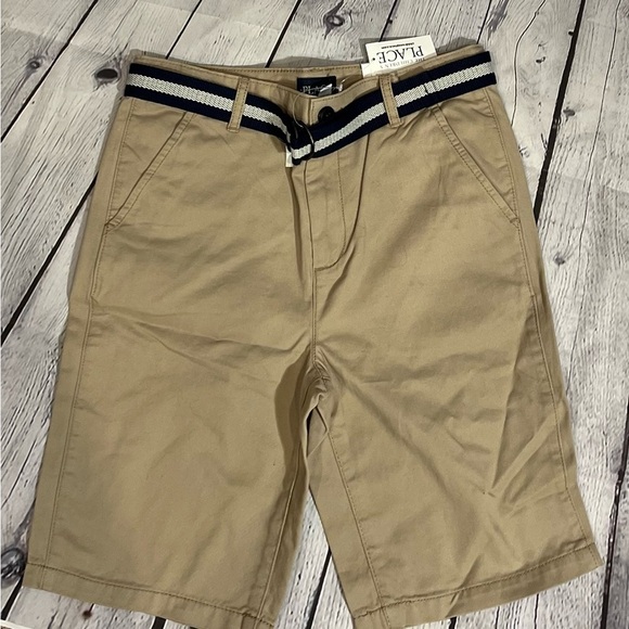 Children's Place Boys' Belted Chino Shorts NWT - Picture 1 of 9